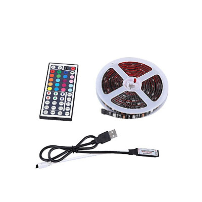 

NO Waterproof 2x05m 2x1m 5V USB RGB LED-Strip Light 5050 LED Fairy Belt Light TV Back Lighting Kit 44-Key Remote