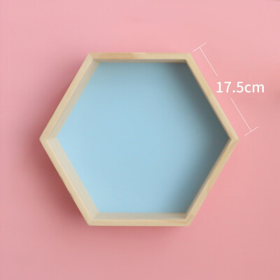 

Creative Modern Shelf Home Decor Children Room Hexagon Wall-mounted Home&Living