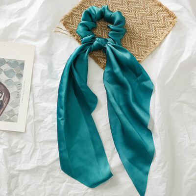 

Women Knotted Silk Hair Band Elastic Large Intestine Circle Headband Scarf Headwear Jewelry