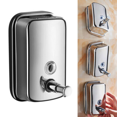 

Siaonvr Stainless Steel Wall Mounted Soap Dispenser BodyHandHair Wash Dispenser