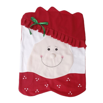 

Tailored Christmas Decoration Chair Cover Christmas Snowman Table Decoration Stool Cover
