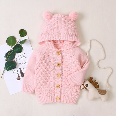 

Winter Coat Baby Girls Jacket Kids Winter Warm Outerwear Children Hooded Coat