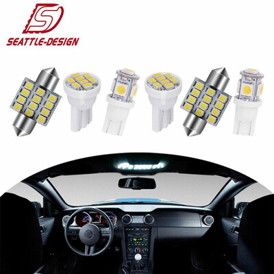 

11pcs White LED Interior Package Kit Map Dome License Plate Interior Light Bulbs