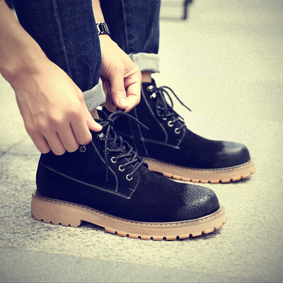 

Mens boots Martin shoes high mens Martin shoes mens leather boots trend British wind retro Martin boots