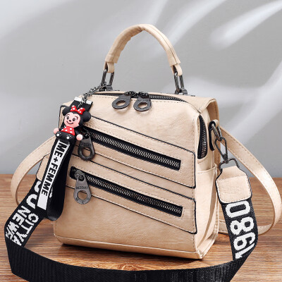 

Mini shoulder bag ladies fashion mostly use soft texture Korean version Baitao slanting recreational locomotive shoulder tide