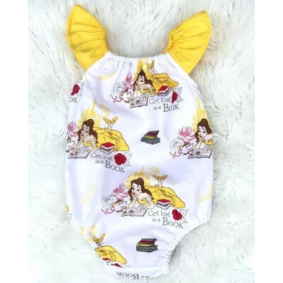 

fashion comfortable Cartoon Newborn Baby Girls Floral Romper Jumpsuit Clothes Outfits Summer Sun suit