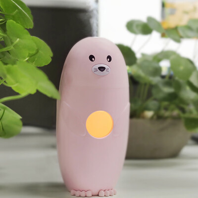 

Gobestart Lamp Humidifier Cute Seal LED Humidifier Air Diffuser Purifier Atomizer BG