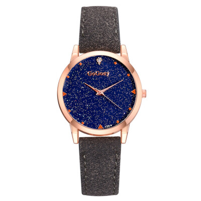 

Women Watches Romantic Blue Starry Sky Dot Dial Ladies Quartz Wristwatch Business Leather Strap Clock Gift Zegarki Damskie