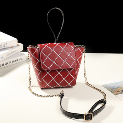 

Chic rhombic chain small bag female 2019 on the new wave Korean version ins fashion portable small slung shoulder bag