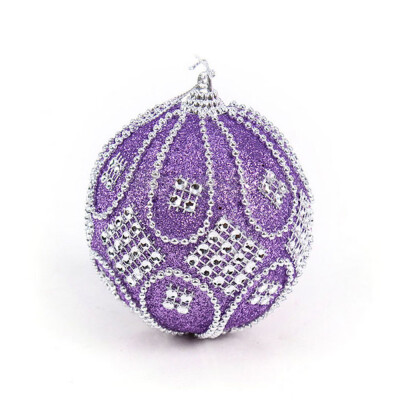 

Gobestart Christmas Rhinestone Glitter Baubles Balls Xmas Tree Ornament Decoration 8CM