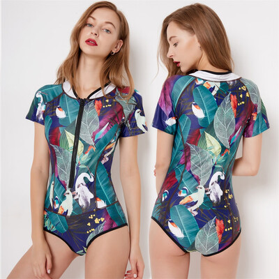 

Saidsome Women Long Sleeve Surfing Diving Swimsuit One Piece Beach Bathing Suit diving suit diving water diving mask