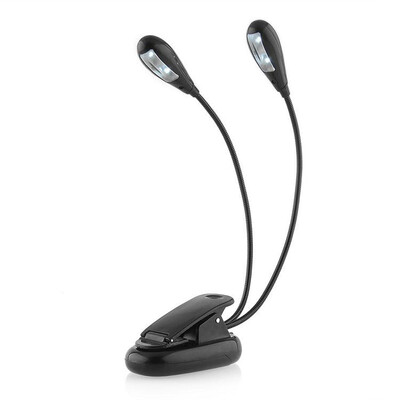 

4 LED Dimmable Flexible Clip On Read Desk Table Light for Laptop Notebook