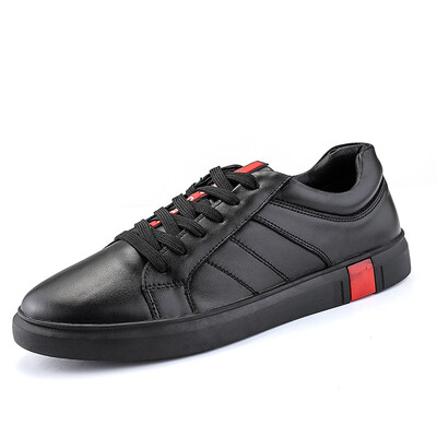

2018 spring new leather large size small yard shoes breathable tide sports shoes soft bottom mens shoes