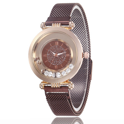 

Magnet magnet straps starry ladies watch fashion new popular digital quicksand watch