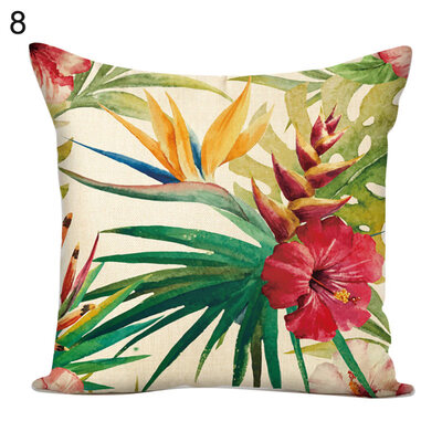 

Flower Green Plants Square Throw Pillow Case Cushion Cover Sofa Bed Car Decor