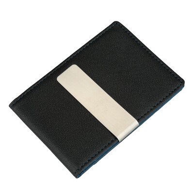 

New Fashion Men Money Clip Faux Leather Slim Wallet ID Credit Card Holder Cash Clip