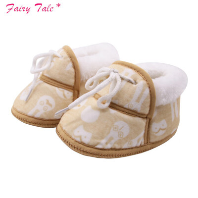 

Baby Shoes Baby Bootsborn Cartoon Printed Cotton Shoes With Short Tube Warm Winter Boots