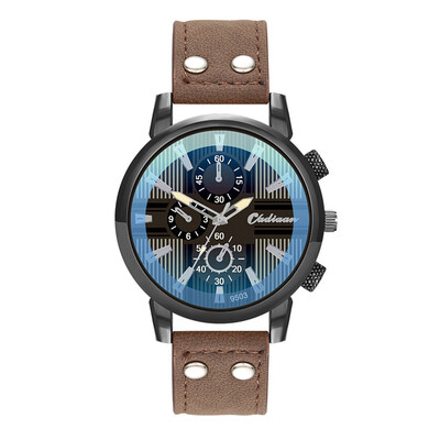 

Gobestart Fashion Leather Mens Quartz Watch Mens Watch Luxury Casual Watch Clock