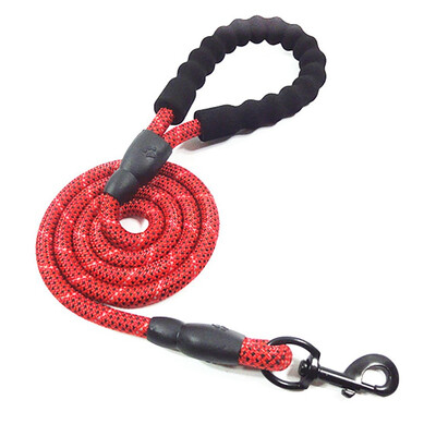 

Pet Dog Durable Nylon Leashes for Small Medium Big Dog Striped Color Leash Soft Handle&Buckle Puppy Outdoor Walking Product