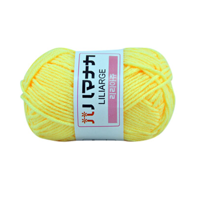 

Gobestart 1PC 25g Chunky Colorful Hand Knitting Milk Cotton Crochet Knitwear Wool A