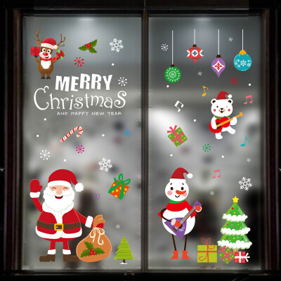 

〖Follure〗Merry Christmas Window Wall Sticker Decoration Decal Home Decor Xmas