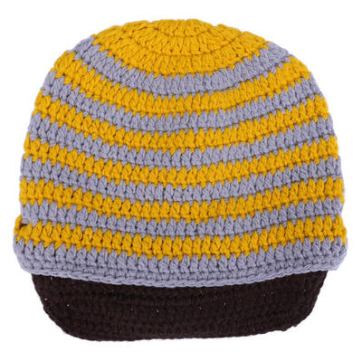 

Warm Autumn Winter Knitted Hat Woolen Cap Women Men Stripe Hand Made Cap