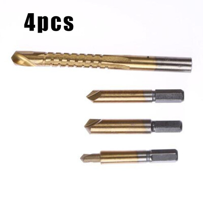 

Screw Extractor Left Hand Cobalt Drill Bit Set Easy Out Broken Bolt 4pcs Kit