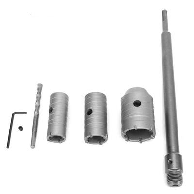 

Greensen 304050mm Carbide Tip Hole Saw & Drill Bit & 350mm Long Shaft Set for Brick Concrete Wall