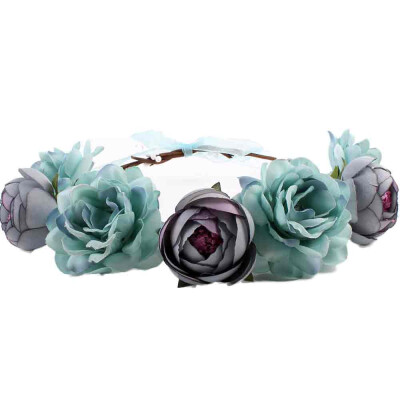 

〖Follure〗Women Bohemia Handmade Flower Hairband Wedding Wreath Bridal Headdress