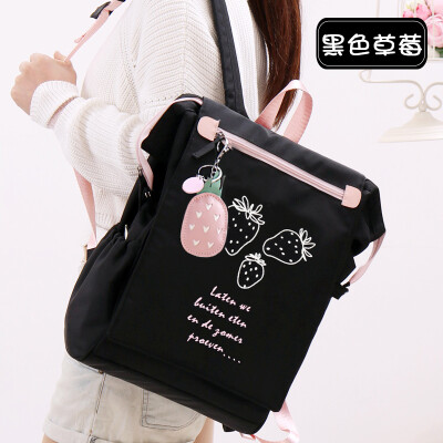 

Junior high school schoolbag female Korean high school students ins wind college students backpack simple Mori high-capacity backp