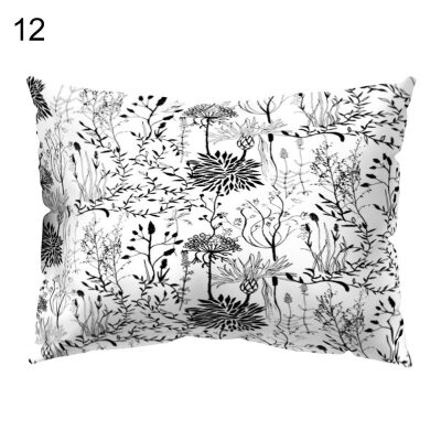 

Leaf Flower Dot Letter Pillow Case Cushion Cover Sofa Bed Car Cafe Office Decor