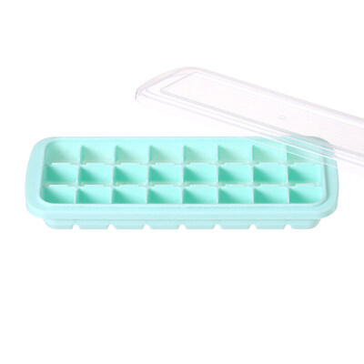 

24-Grid Summer Silicone Ice Cube Mold Tray Maker Mould Kitchen Bar Tool with Lid
