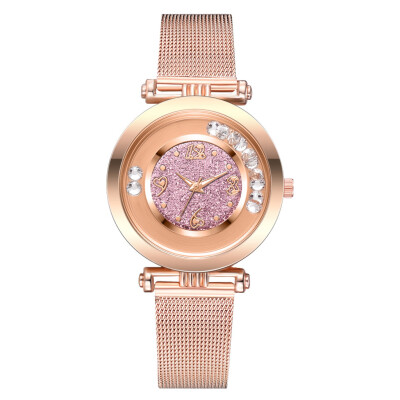 

Steel belt ladies watch 2019 new quicksand ball quartz watch alloy strap ladies watch