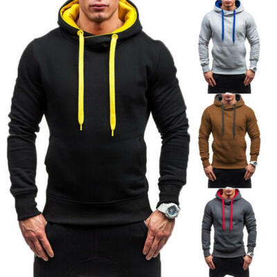 

Winter Men Casual Hoodie Warm Fleece Sweatshirt Hooded Coat Sweater Pullover Top