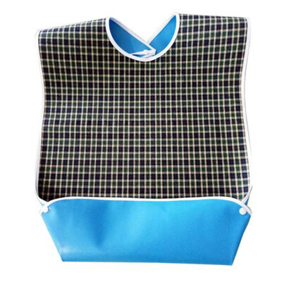 

Siaonvr Waterproof Bib Adult Mealtime Cloth Protector Detachable Disability Aid Aprons