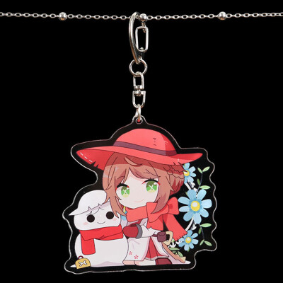 

CAR-TOBBY Cartoon Acrylic Keychain Adventurer Mercenary Fashion Novelty Llavero Bag Pendant Key Chains