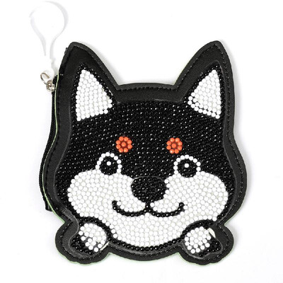 

DIY Diamond Painting Pendant Diamond Coin Purse Cute Cat Full Drill Special Shape Diamond Painting Kits for Handbag Shoulder Bag B