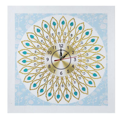 

DIY Special Shaped Diamond Painting Flower Wall Clock Cross Stitch Decor