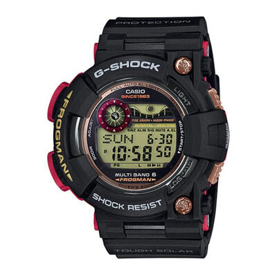 

Casio G-Shock GWF-1035F-1 Frogman Magma Ocean Multi Band 6 Solar Watch - Black Red