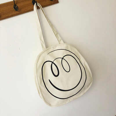 

Tailored Fashion Ladies Canvas Cute Wild Large Capacity Shoulder Bag Student Bag