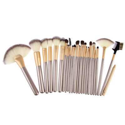 

Professional Cosmetic Makeup Powder Blush Brush Set With Leather Bag
