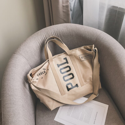 

Ins Messenger bag 2018 new bag female tote bag tide shoulder bag fashion casual wild portable canvas bag