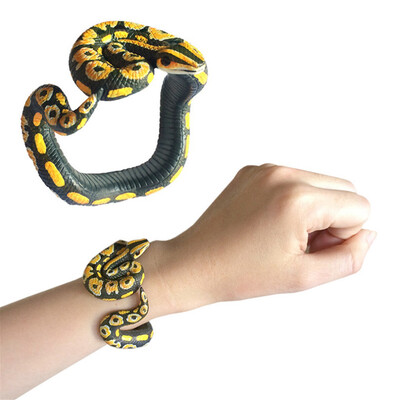 

Tailored Simulation Resin Animal Python Bracelet Handmade Painted PVC Material Toy