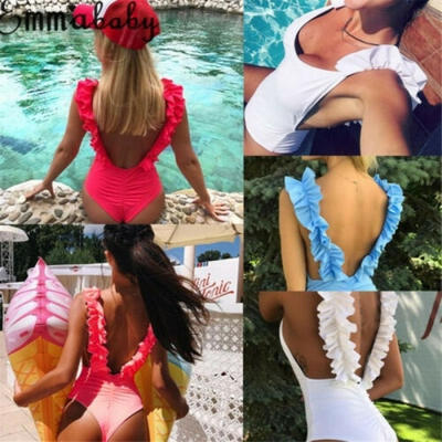 

Women One Piece Push Up Padded Bikini Sexy Beach Swimwear Swimsuit Bathing Suit