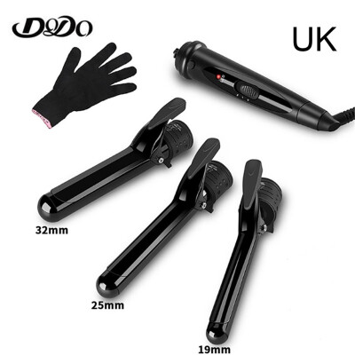 

Gobestart DODO Styling Tools Curling Irons Interchangeable 3 in 1 Electric Hair Curler Set