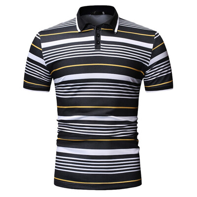 

Tailored Mens Spring Winter Stand Collar Fashion Casual Short Sleeve Button Slim Top