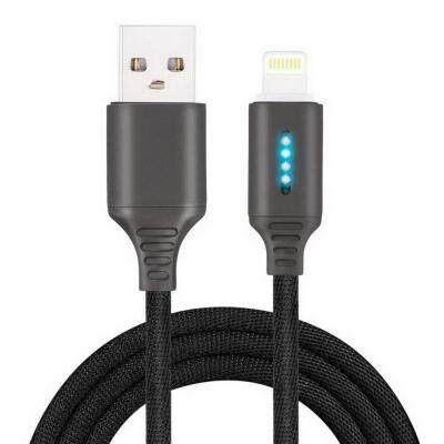 

Universal Durable 1m 24A Auto Power-Off USB To Lightning Charging Cable For Apple IPhones