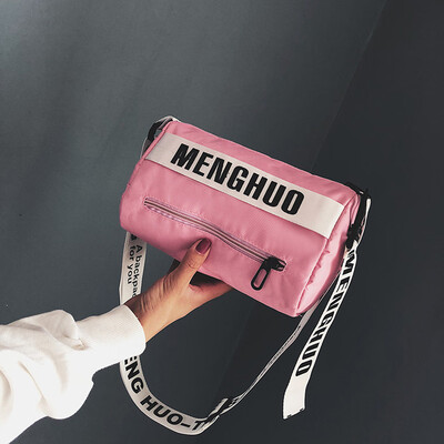 

Tailored Woman Summer Color Collision Shoulder Bags Ladies Trendy Hip Hop Letter Hand Bag