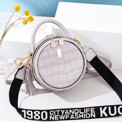 

Summer on the new ladies fashion trend simple shoulder Messenger bag ins super fire small round bag