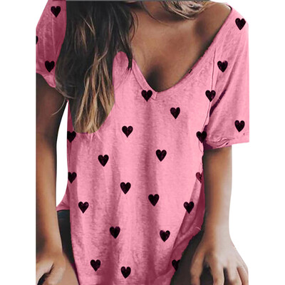 

Starmoon Womens Summer Casual Print Tops Short Sleeve T-Shirts Blouse